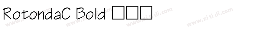 RotondaC Bold字体转换